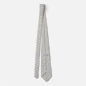 Minimal Japanese Pattern Necktie – Seigaiha Design Stropdas (Achterkant)