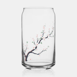 Minimal Japanese Tree Branch Blikvorm Glas
