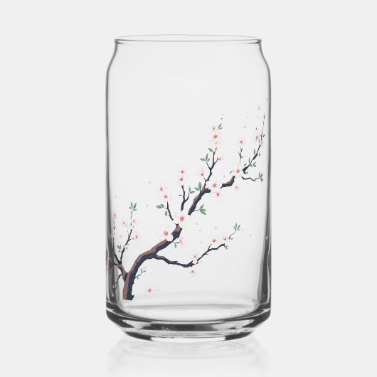 Minimal Japanese Tree Branch Blikvorm Glas (Voorkant)