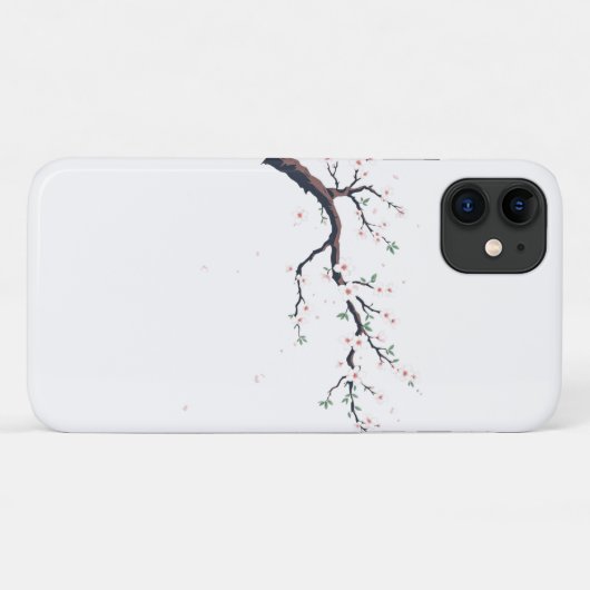 Minimal Japanese Tree Branch Case-Mate iPhone Case (Achterkant (horizontaal))