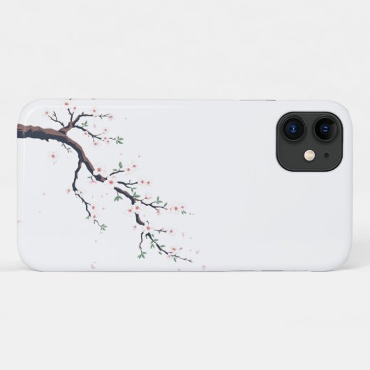 Minimal Japanese Tree Branch Case-Mate iPhone Case (Achterkant (horizontaal))