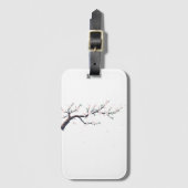 Minimal Japanese Tree Branch Luggage Tag Bagagelabel (Voorkant (verticaal))