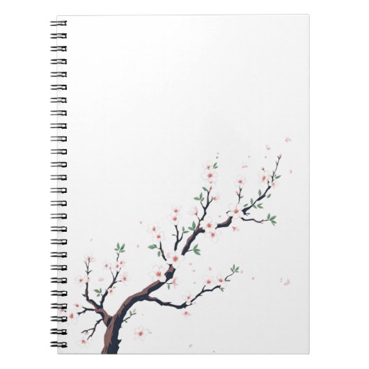 Minimal Japanese Tree Branch Notitieboek (Voorkant)