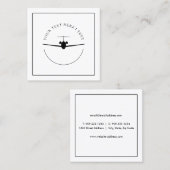 Minimal Jet Visitekaartje – Aangepaste Logo-stijl (Voorkant / Achterkant)