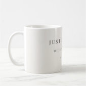 Minimal Just Engaged Mug | Modern Koffiemok (Links)