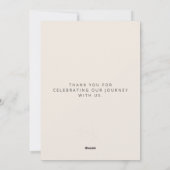 Minimal Just Engaged Photo Announcement  Feestdagenkaart (Achterkant)