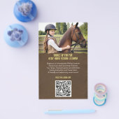 Minimal Kinderen Paardrijden Lesson Flyer (Enkel)