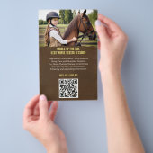 Minimal Kinderen Paardrijden Lesson Flyer (Hand)