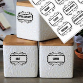  Minimal Kitchen & Pantry Opberglabels Sticker