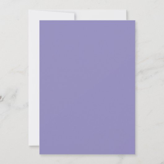 Minimal Lavender Silver Simple Wedding Kaart (Achterkant)