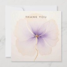 Minimal Lavender Watercolor Flower