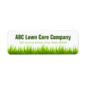 Minimal Lawn Care Landscaping Services Company Etiket (Voorkant)