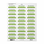 Minimal Lawn Care Landscaping Services Company Etiket (Full Sheet)
