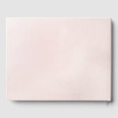 Minimal Leaf Boho Pink Elegant Wedding Gastenboek (Achterkant)