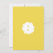 Minimal Lemon Amalfi Coast 5x7 Wedding Menu Card Kaart (Achterkant)