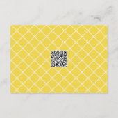Minimal Lemon Amalfi Coast QR Code Wedding RSVP Informatiekaartje (Achterkant)