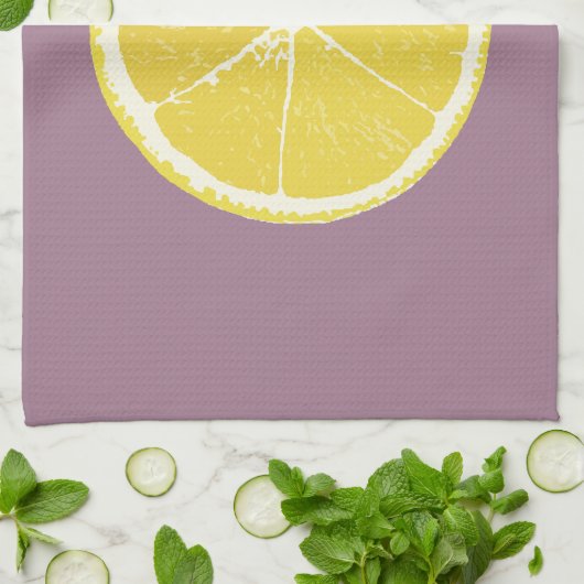 Minimal Lemon Slice Keukenhanddoek (Gevouwen)