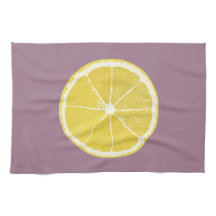 Minimal Lemon Slice Keukenhanddoek