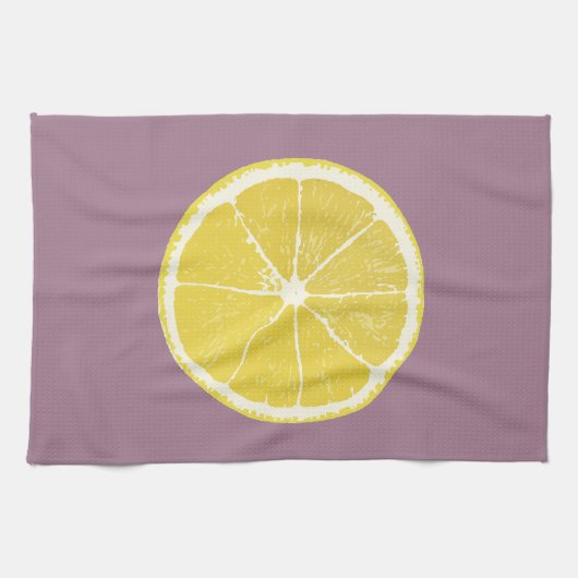 Minimal Lemon Slice Keukenhanddoek (Horizontaal)