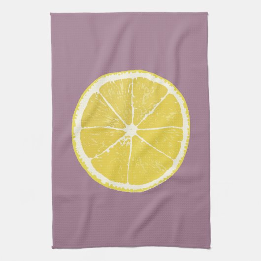 Minimal Lemon Slice Keukenhanddoek (Verticaal)