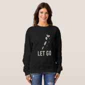 Minimal Let Go Floral Calm Quote Trui (Voorkant volledig)