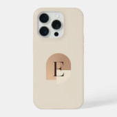 Minimal Letter E Phone Case – Aesthetic Monogram D iPhone Hoesje (Achterkant)