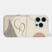 Minimal Letter F Phone Case – Calm Aesthetic Desig iPhone Hoesje (Achterkant horizontaal)