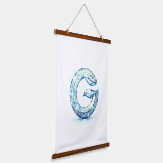 Minimal Letter G Button | Modern Initial Badge  Hangend Wandkleed (Gebogen)