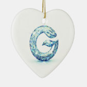 Minimal Letter G Button | Modern Initial Badge Keramisch Ornament (Rechts)