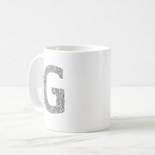 Minimal Letter G Coffee Mug  Koffiemok (Voorkant links)