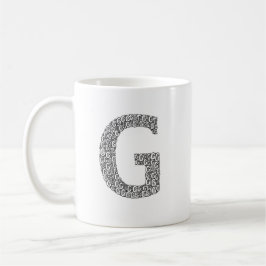 Minimal Letter G Coffee Mug  Koffiemok