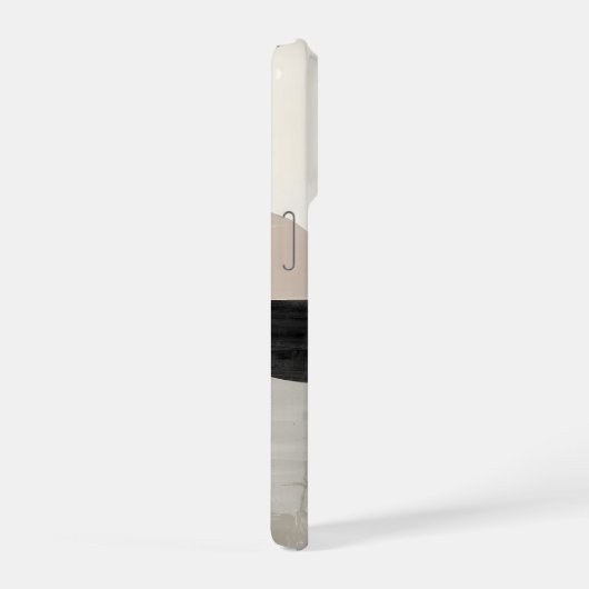 Minimal Letter J Phone Case – Calm Aesthetic Desig iPhone Hoesje (Rechterkant)