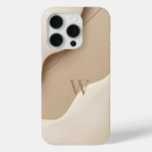 Minimal Letter W Phone Case – Aesthetic Monogram (Achterkant)