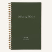 Minimal Letters to My Husband Notitieboek (Voorkant)