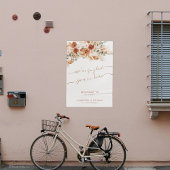 Minimal Light Ivory Modern Wedding Welkomstbord Poster