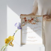 Minimal Light Ivory Modern Wedding Welkomstbord Poster