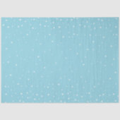 Minimal Light Pastel Blue Snowy Christmas Party Tissuepapier (Voorkant)