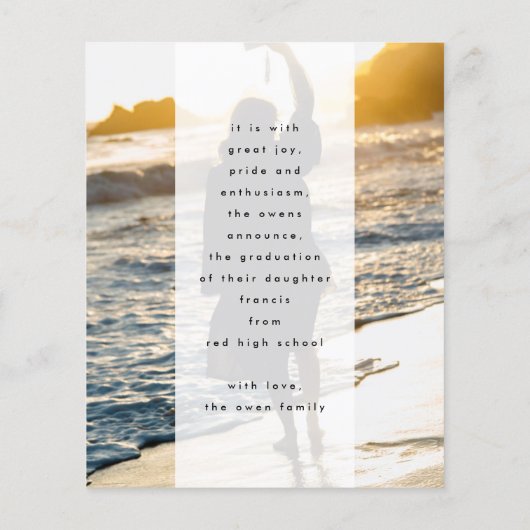 Minimal Lijst 2024 AFSTUDEREN Middelbare School Fo (Achterkant)