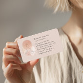 Minimal Line Art Woman Yoga Meditation Visitekaartje