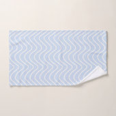 Minimal Line Chevron Patroon Kust Licht Blauw Bad Handdoek (Handdoek)