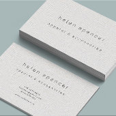 Minimal linnen textuur Visitekaartje