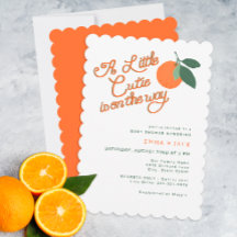 Minimal Little Cutie Clementine Baby shower