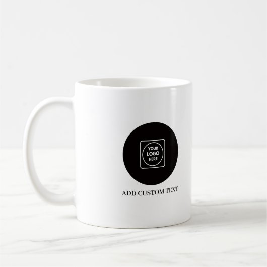 Minimal Logo Business Branding Design mug Koffiemok (Links)