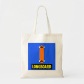 Minimal Longboard  Tote Bag (Voorkant)