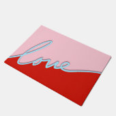 Minimal Love Script Valentijnse Coir Deurmat (Schuin)