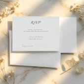 Minimal Luxury | Modern RSVP Card with QR Code Kaartje