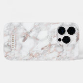 Minimal Luxury Roos-Gold Marble Stone Case-Mate iPhone Case (Achterkant (horizontaal))
