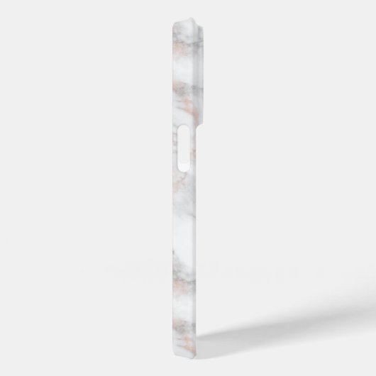Minimal Luxury Roos-Gold Marble Stone Case-Mate iPhone Case (Achterkant / Rechts)