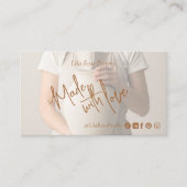 Minimal Made With Love Thanks For Your Order Photo Visitekaartje (Voorkant)