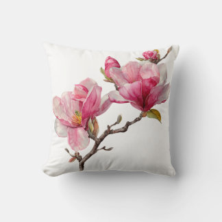 Minimal Magnolia Branch Pillow Cover, Kussen